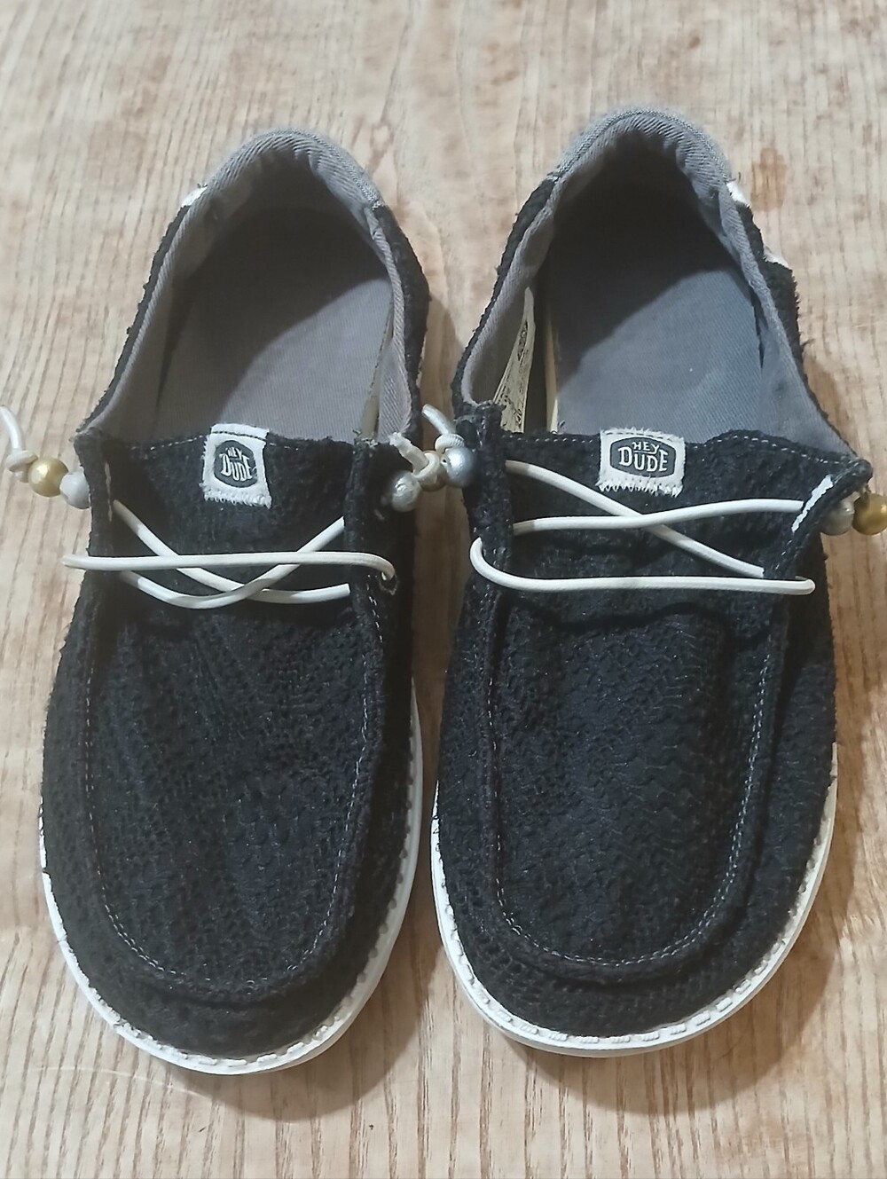 Hey Dude Wendy Boho Crochet Black Women's Size 8 41040-001